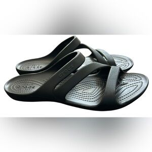 NWT CROCS Black Kadee II Sandals SZ 10